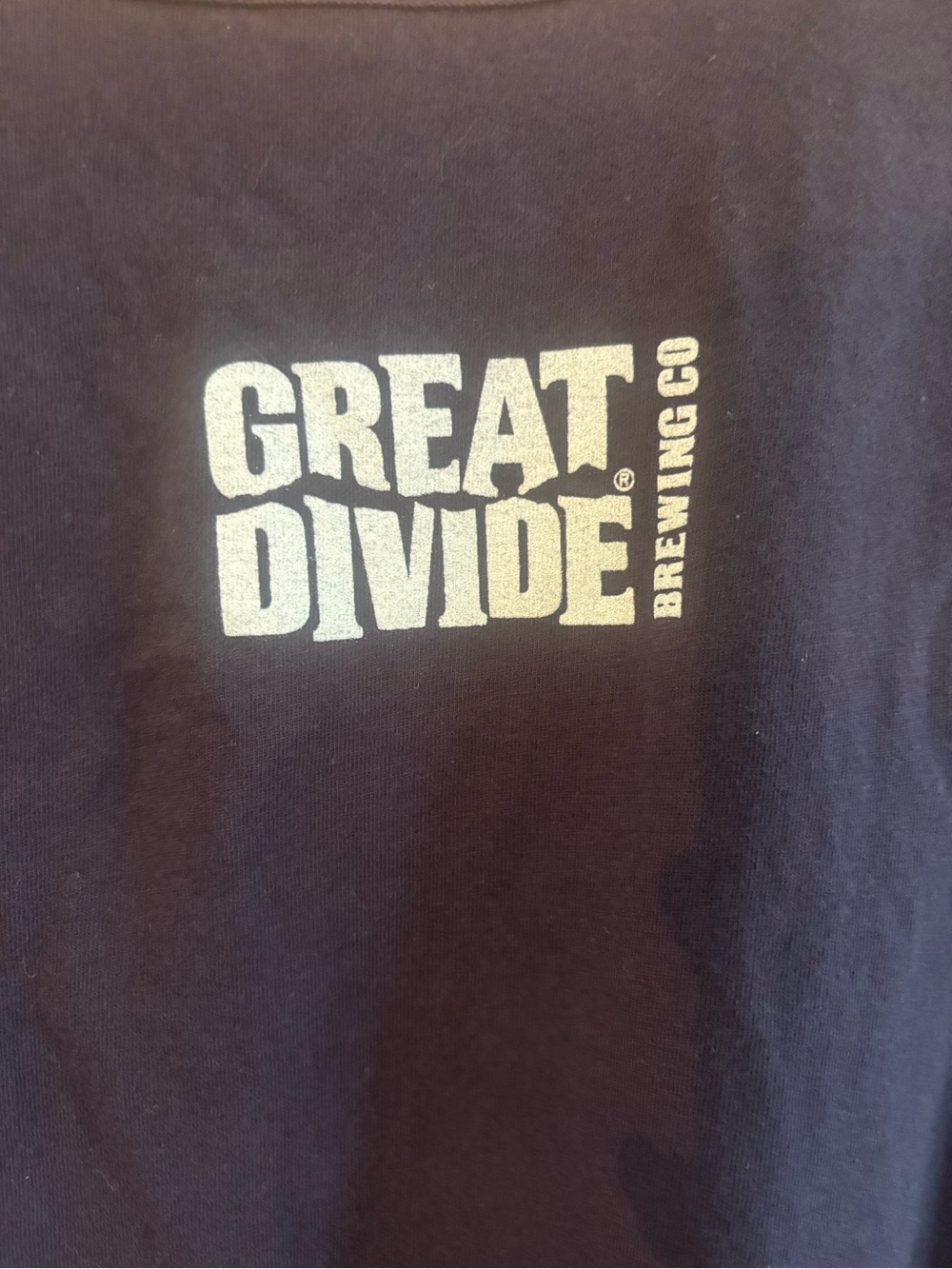 Great Divide Brewing Tank Top Medium Navy Blue w/Light Blue Logo Denver Colorado - Picture 5 of 13
